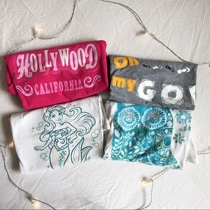 Kids Graphic Tees Bundle of 4 short sleeve tops